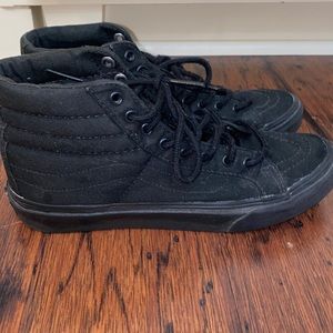 High top canvas black Vans